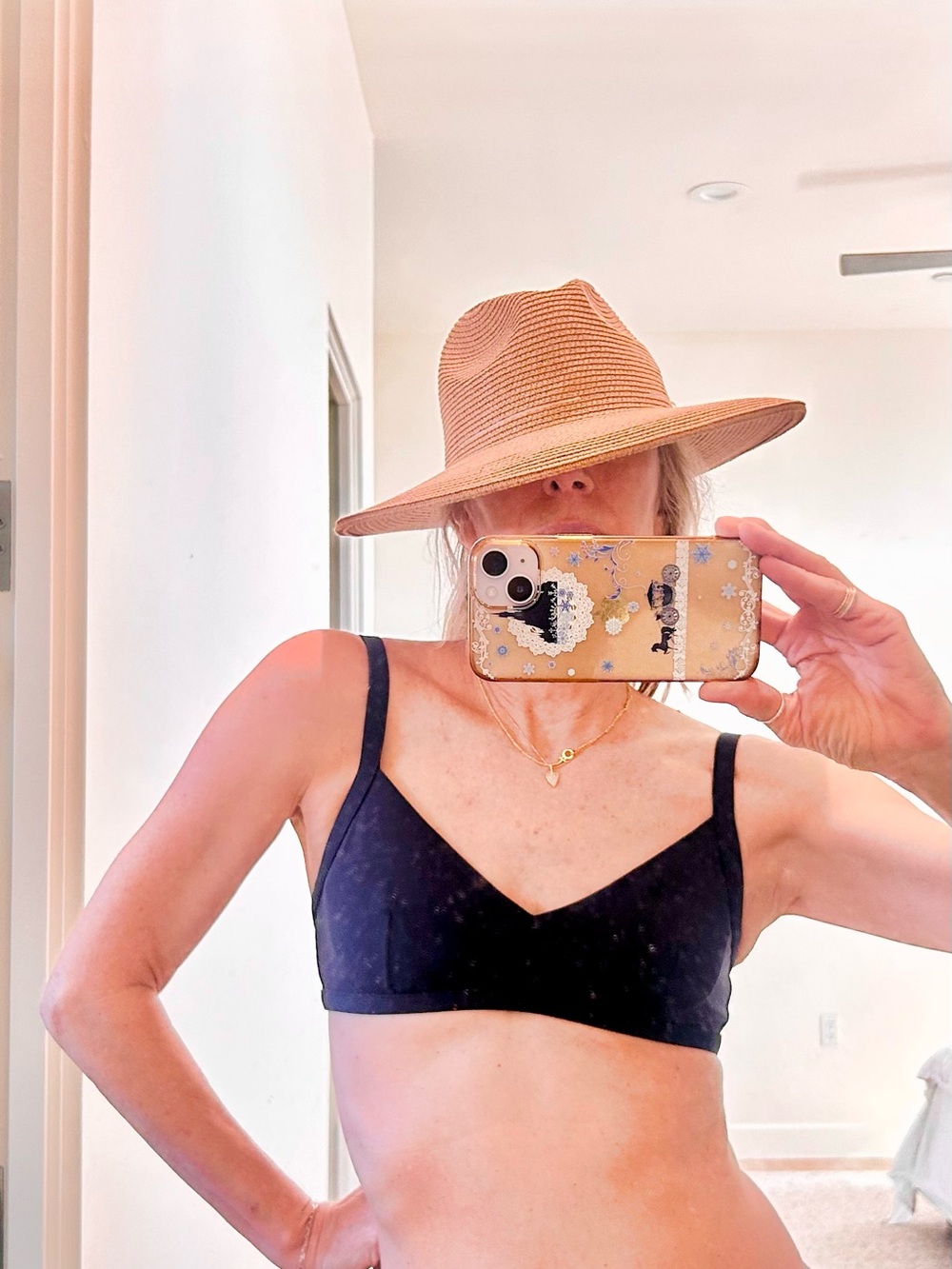 Reformation  Bikini Top - Navy Blue